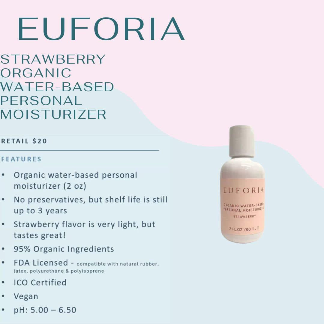 Euforia Strawberry Organic Water Based Lubricant
