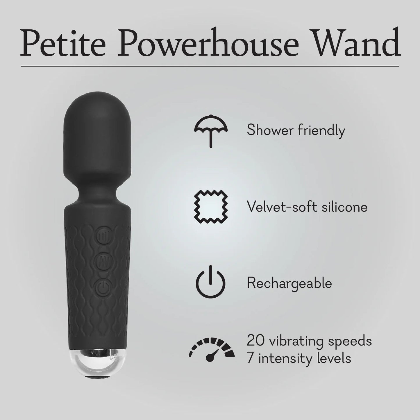 Petite Powerhouse Wand Mini Massaging Wand