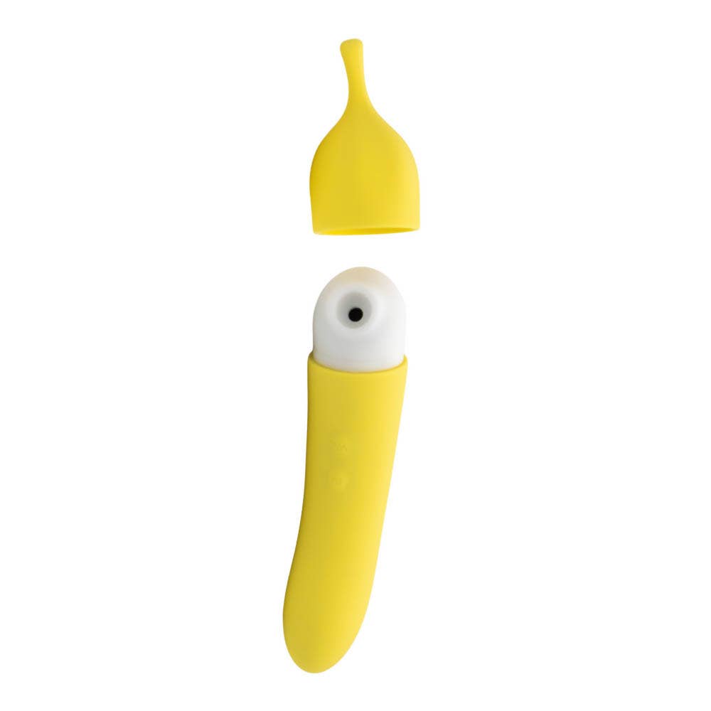Banana Cream Dual Ended Air Pulse & G-Spot Vibrator