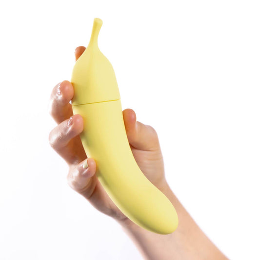 Banana Cream Dual Ended Air Pulse & G-Spot Vibrator