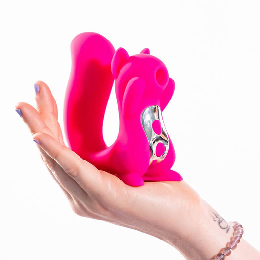 Screaming Squirrel Dual Motor Air Pulse & G-Spot Vibrator