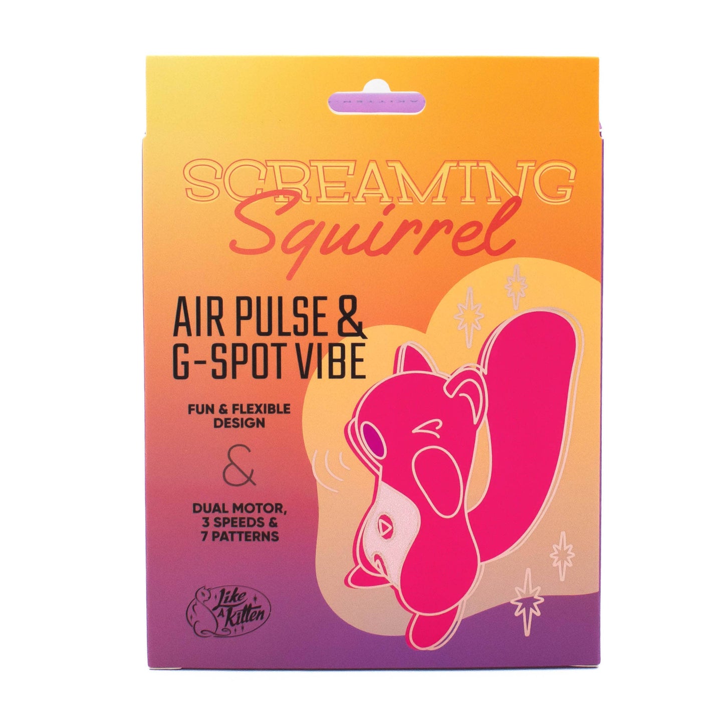 Screaming Squirrel Dual Motor Air Pulse & G-Spot Vibrator