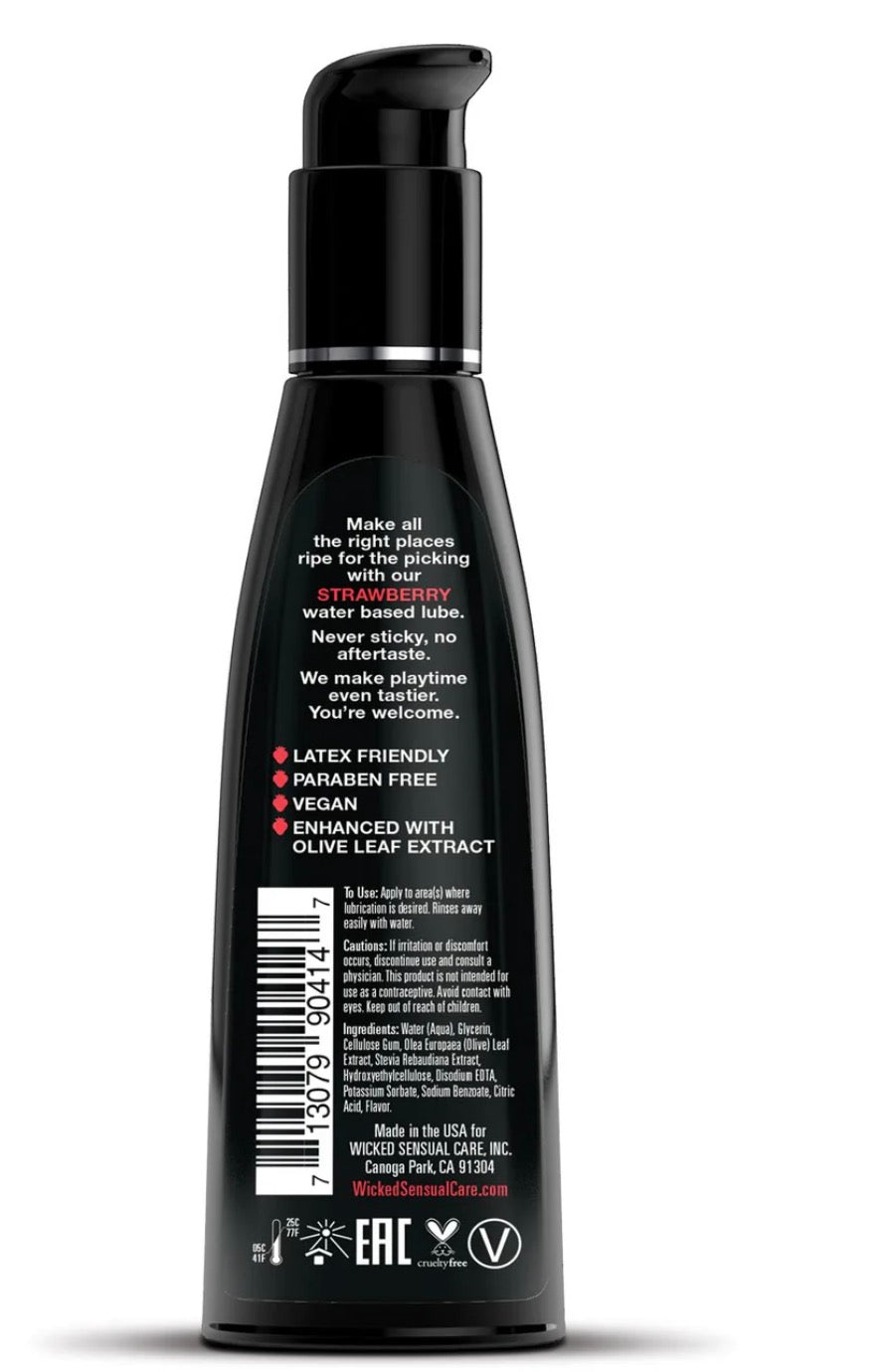 Aqua Flavored Water Based Lubricants - 8 Flavors - 4 oz or 2 oz