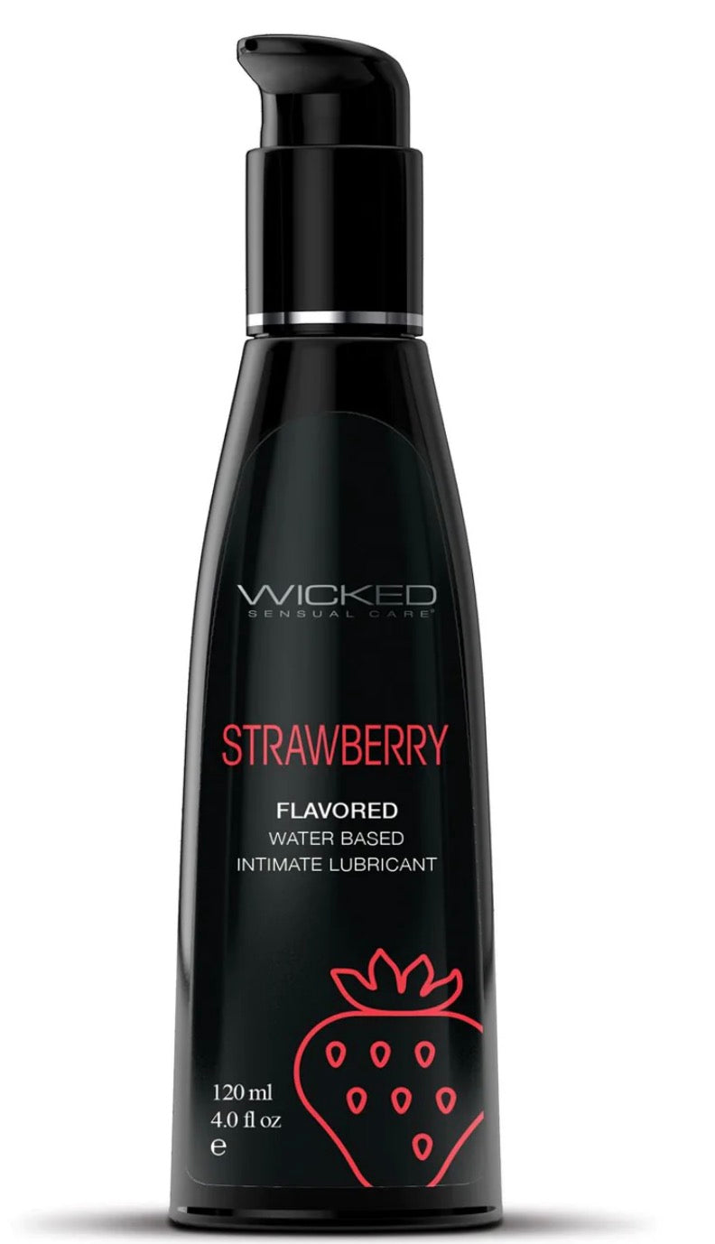 Aqua Flavored Water Based Lubricants - 8 Flavors - 4 oz or 2 oz