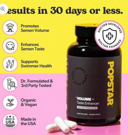 POPSTAR Labs Volume & Taste / Fertility Support