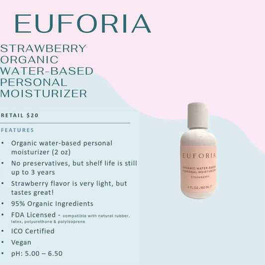 Euforia Strawberry Organic Water Based Lubricant