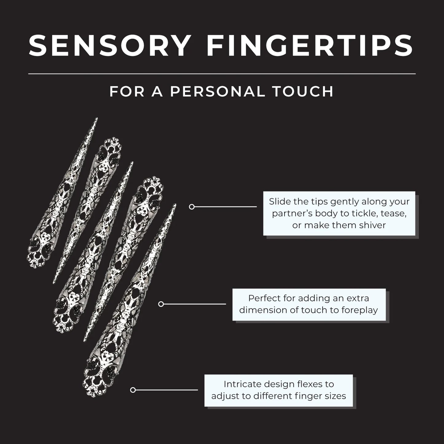 Sensory Fingertips Tantalizing Finger Covers Length: 4.75 in./12.1 cm