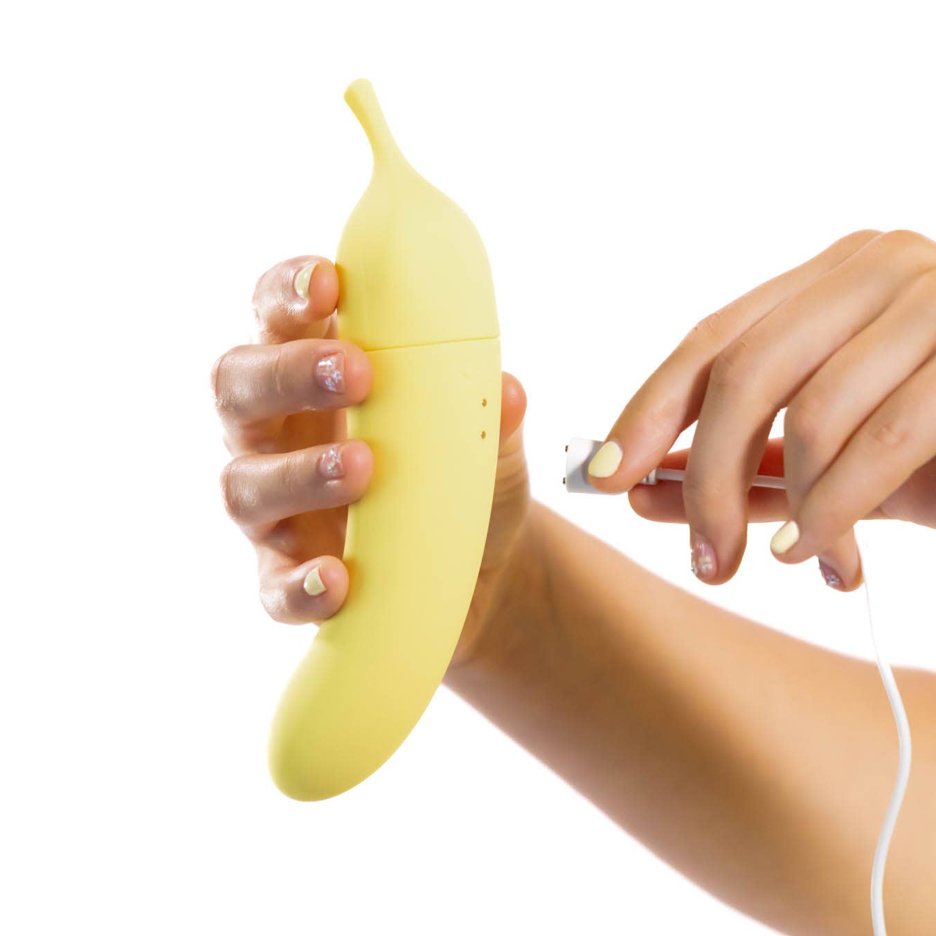 Banana Cream Dual Ended Air Pulse & G-Spot Vibrator
