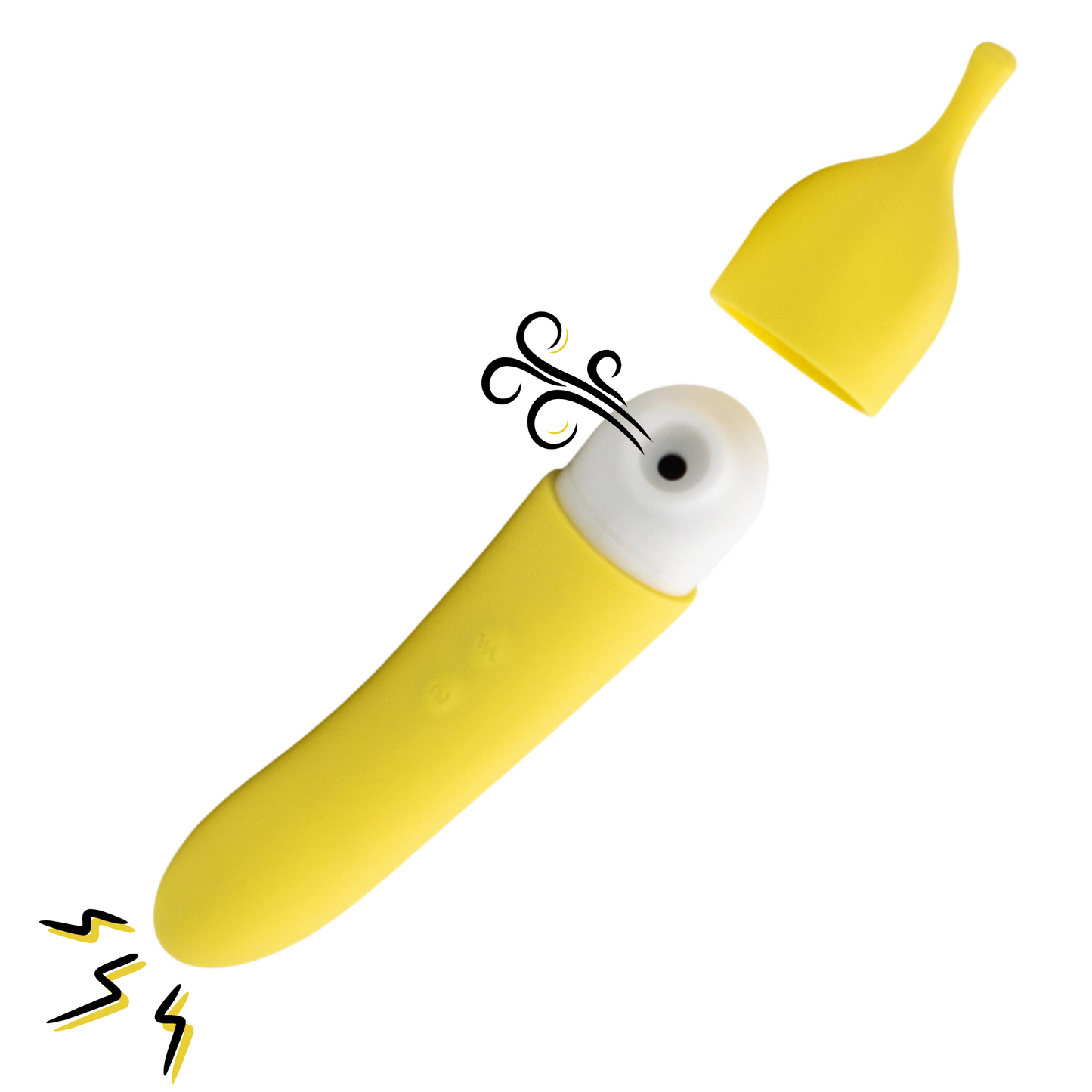 Banana Cream Dual Ended Air Pulse & G-Spot Vibrator